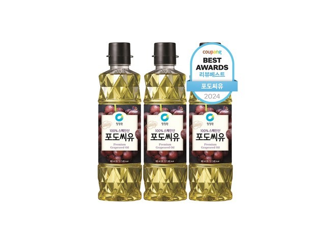 청정원포도씨유500ml3개 내돈내산 후기정보